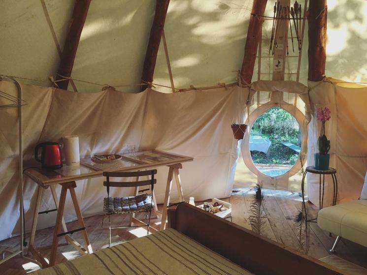 Tipi Lodge Dans La Foret Mimizan-Plage Εξωτερικό φωτογραφία